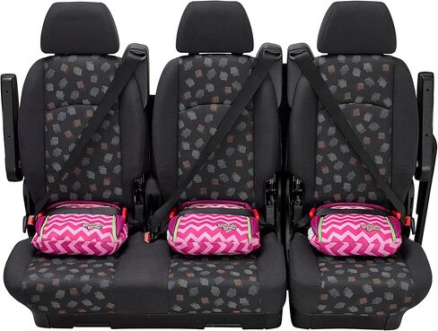 مقعد معزز للسفر قابل للنفخ من بابل بوم للسيارة، مقعد معزز محمول للسيارة - بدون ظهر، قابل للطي وضيق - مقعد سيارة للسفر للأطفال بوزن 40-100 رطل - جرافيتي in Kuwait