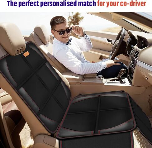 Bacgnyer Car Seat Protector, 2 Pack of Seat Protectors, Thickest Padded 600D Fabric Padding, Waterproof, Durable, Anti Slip Backing, Child Seat Protection, Suitable for Babies, Toddlers, Children in Saudi Arabia
