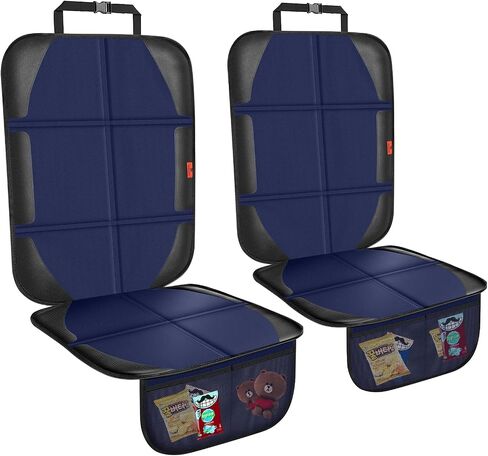 XHYANG Car Seat Protector,Auto Car Seat Protectors Baby Carseat Waterproof & Durable 600D Fabric for Child Baby Car Seat Mat Vehicle Pet Cover 2 Storage Pockets (2 Pack) in Saudi Arabia