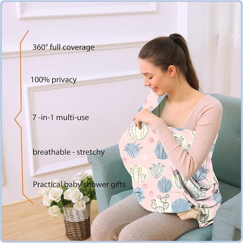 Car Seat Covers Canopy Cover - Multi-use Cover Carseat Canopy, Breathable Breastfeeding Cover, Car Seat Covers for Bbies, Boys & Girls Shower Gifts (Dark Blue Dinosaur) in Saudi Arabia