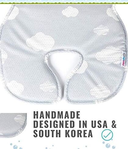 Stroller Liner Cool Seat Cover | Pad| Insert for Universal Car Seat & Stroller - (Toddler Cloud 3D Mesh Handmade) in Saudi Arabia