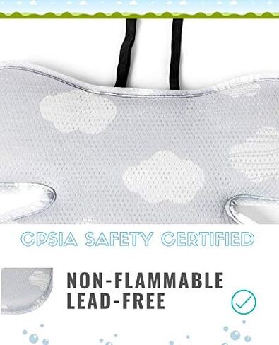 Stroller Liner Cool Seat Cover | Pad| Insert for Universal Car Seat & Stroller - (Toddler Cloud 3D Mesh Handmade) in Saudi Arabia