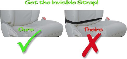 Premium Kick Mats - Luxury Seat Back Protectors and Seat Covers with Invisible Strap - 2-Pack - Gray (Grey) in Saudi Arabia