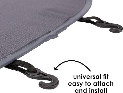 Diono Stuff 'N Scuff XL Kick Mat Back Seat Protector for Kids Feet with Storage Pocket, 100% Water Resistant for Protection of Your Upholstery from Dirt, Mud, Scratches, Gray in Saudi Arabia
