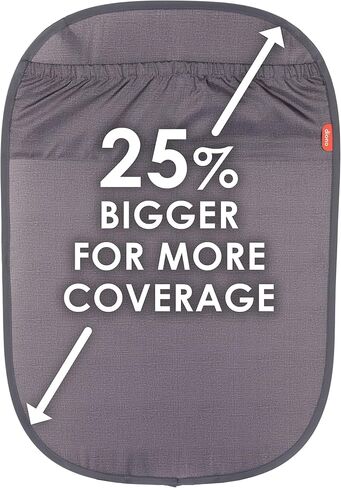 Diono Stuff 'N Scuff XL Kick Mat Back Seat Protector for Kids Feet with Storage Pocket, 100% Water Resistant for Protection of Your Upholstery from Dirt, Mud, Scratches, Gray in Saudi Arabia