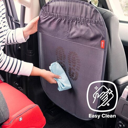 Diono Stuff 'N Scuff XL Kick Mat Back Seat Protector for Kids Feet with Storage Pocket, 100% Water Resistant for Protection of Your Upholstery from Dirt, Mud, Scratches, Gray in Saudi Arabia