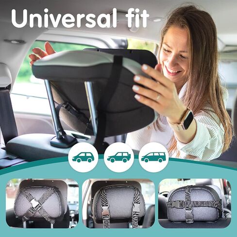 Onco Baby Car Mirror Rear-facing - Platinum Award Winning Car Mirror Baby Rear Facing Seat, Baby Essentials for Newborn, 100% Shatterproof Baby Mirror for Car, 360° Car Seat Mirror Rear Facing Infant in Saudi Arabia