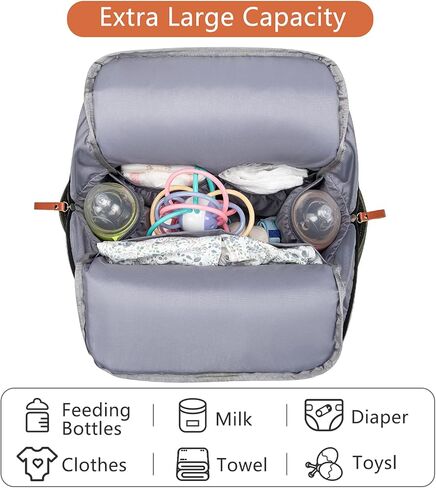 Diaper Bag Backpack Frank Mully Large Multifunction Travel Baby Bag for Mom Dad Cream White in Kuwait