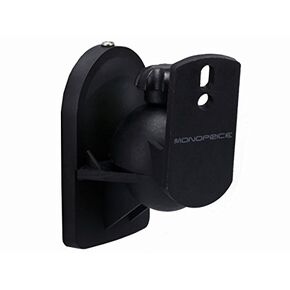Monoprice Low Profile 7.5 lb. Capacity Speaker Wall Mount Brackets (Pair) Black in Saudi Arabia