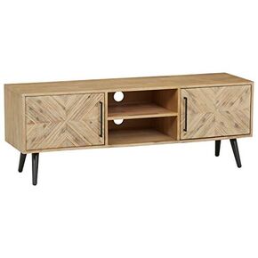 Amazon Brand – Rivet Fulton Rustic Media Cabinet, 63"W, Natural Acacia Accents in Saudi Arabia