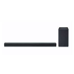 LG SK8Y Sound Bar 2.1 قناة صوت عالي الدقة، Dolby Atmos، Chromecast، الصوت المحيطي جاهز، مساعد Google - أسود in Saudi Arabia