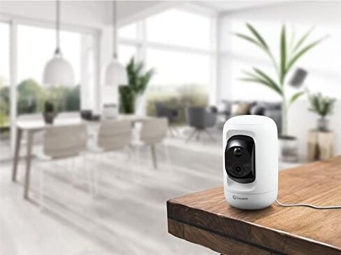 Swann Enforcer 4K نظام كاميرا أمان داخلي/خارجي، 4 كاميرات رصاصة و1 كاميرا Pan Tilt PT Cam 8 قنوات DVR 2 تيرابايت HDD مراقبة سلكية CCTV، أضواء مستشعر الحركة، رؤية ليلية، صفارة إنذار، DVK-85680W4RLPT in Kuwait