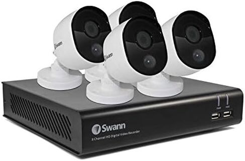 Swann Security Camera System, 4 Cameras 8 Channel 1080p Full HD DVR in Saudi Arabia