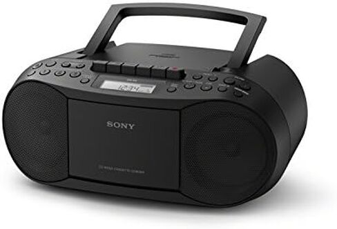 Sony Stereo CD/Cassette Boombox Home Audio Radio, Black (CFDS70BLK), 13.7 x 6.1 x 9 inches in Saudi Arabia