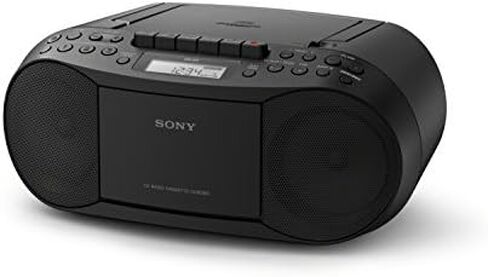 Sony Stereo CD/Cassette Boombox Home Audio Radio, Black (CFDS70BLK), 13.7 x 6.1 x 9 inches in Saudi Arabia