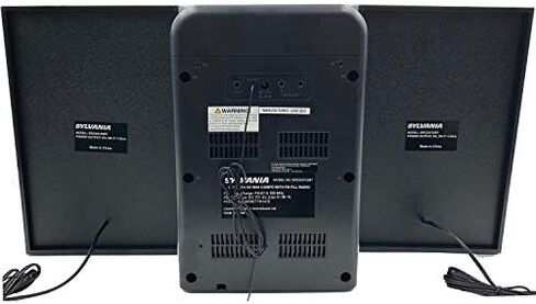 SYLVANIA SRCD2732BT-BLACK Bluetooth Micro System with FM Radio and CD Player (Black) in Saudi Arabia