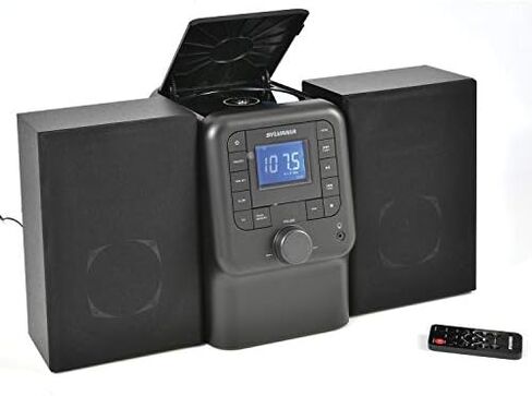 SYLVANIA SRCD2732BT-BLACK Bluetooth Micro System with FM Radio and CD Player (Black) in Saudi Arabia