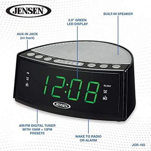 JENSEN JCR-160 Digital AM/FM Dual Alarm Clock Radio in Saudi Arabia