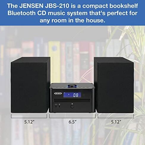 JENSEN JBS-210 Bluetooth CD Music System with Digital AM/FM Stereo Receiver and Remote Control in Saudi Arabia