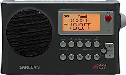 Sangean PR-D4W AM/FM Weather Alert Portable Radio with Bandwidth Narrowing, AM Auto Tracking & ANT-100 External Antenna in Saudi Arabia