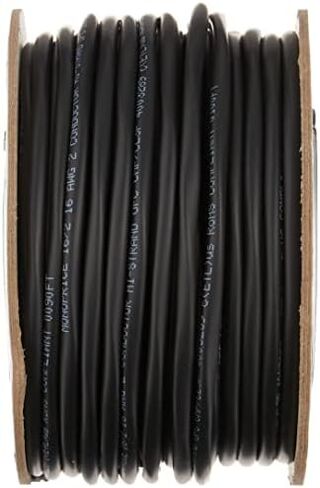 Monoprice Nimbus Series 16 Gauge AWG 2 Conductor CMP-Rated Speaker Wire/Cable - 100ft UL Plenum Rated, 100% Pure Bare Copper with Color Coded Conductors in Saudi Arabia