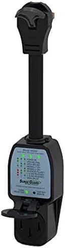 واقي التيار الكهربائي المحمول 44280 من Surge Guard - 120 فولت، 30 أمبير، أسود in Kuwait