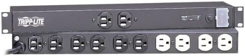 Tripp Lite Isobar Surge Protector Rackmount 12 Outlet 15' Cord Metal 1URM Model IBAR12 in Saudi Arabia