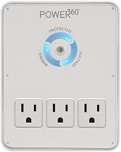 Panamax P360 Dock 6-Outlet Wall Tap/Charging Station, White, 6.8" x 2.9" x 5" in Saudi Arabia