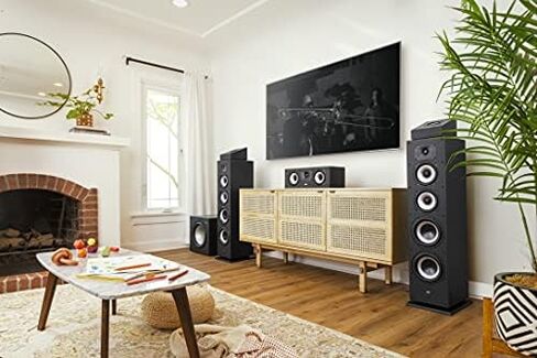 Polk Monitor XT30 Compact Center Channel Speaker - Hi-Res Audio Certified, Dolby Atmos & DTS:X Compatible, 1" Terylene Tweeter & Dual 5.25" Dynamically Balanced Woofer, Midnight Black in Saudi Arabia