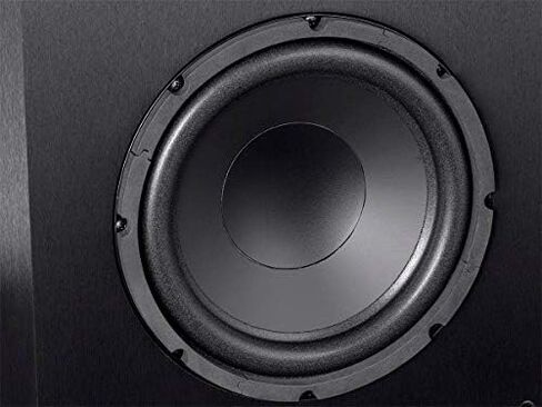 Monoprice SW-10 150 Watt RMS (300 Watt Peak) مضخم صوت يعمل بالطاقة 10 بوصة، تصميم مستورد، تحكم متغير في الطور، مرشح تمرير منخفض متغير، للمسرح المنزلي in Saudi Arabia