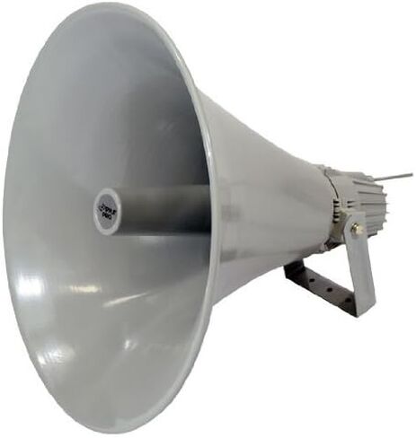 Indoor Outdoor PA Horn Speaker - 19.5" 100W Power Compact Loud Sound Megaphone w/ 400Hz-5KHz Frequency, 16 Ohm, 100V/70V Transformer, Mounting Bracket - 100V/70V Audio System - PyleHome PHSP20 in Saudi Arabia