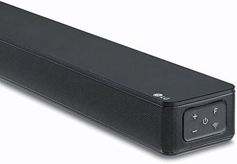 LG SK8Y Sound Bar 2.1 قناة صوت عالي الدقة، Dolby Atmos، Chromecast، الصوت المحيطي جاهز، مساعد Google - أسود in Saudi Arabia