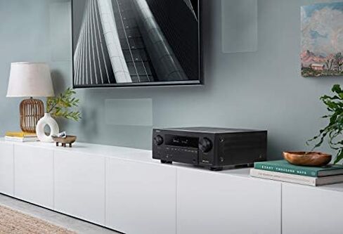 دينون جهاز استقبال AVR-X3700H 8K UHD 9.2 قناة (105 واط × 9) موديل 2020 - صوت وفيديو ثلاثي الابعاد مع تقنية اي ماكس معززة، مصمم للالعاب وبث الموسيقى واليكسا + هيوس (توقف الشركة المصنعة) in Kuwait