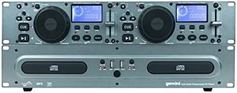 Gemini Sound CDX-2250i Dual Rack Mountable Professional Audio Pitch Control DJ Equipment Multimedia CD Media Player with Audio CD, CD-R, and MP3 Compatible with USB Input in Saudi Arabia