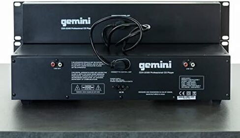 Gemini Sound CDX-2250i Dual Rack Mountable Professional Audio Pitch Control DJ Equipment Multimedia CD Media Player with Audio CD, CD-R, and MP3 Compatible with USB Input in Saudi Arabia