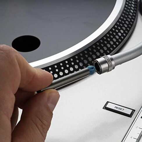 Reloop Cleaning Set for Turntable Tone Arm and Cartridge Contacts, Also Cleans Stylus and Needles, Includes Wet and Dry Brushes, 10ml Liquid Cleaning Fluid and Storage Carry Case in Saudi Arabia