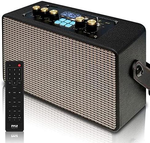 Pyle Wireless Bluetooth Karaoke Speaker - 180W Portable Rechargeable BT Audio System w/TWS, Recording, FM Radio, AUX/MP3/USB/SD, 6.5mm Mic in, Includes Remote Control, Carrying Strap in Saudi Arabia