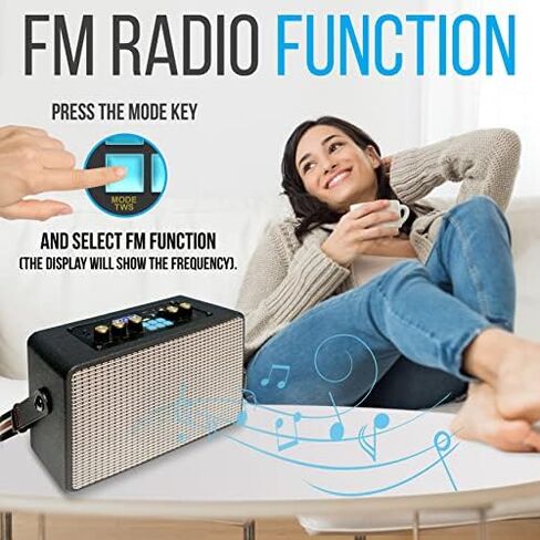 Pyle Wireless Bluetooth Karaoke Speaker - 180W Portable Rechargeable BT Audio System w/TWS, Recording, FM Radio, AUX/MP3/USB/SD, 6.5mm Mic in, Includes Remote Control, Carrying Strap in Saudi Arabia