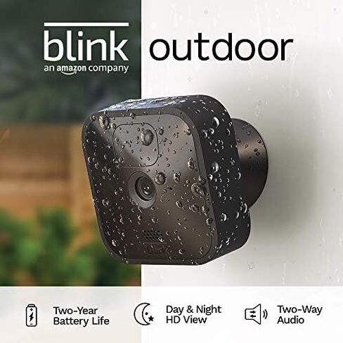 Blink Outdoor الجديدة كليًا - كاميرا أمان لاسلكية عالية الدقة ومقاومة للطقس مع عمر بطارية يصل إلى عامين واكتشاف الحركة in Saudi Arabia