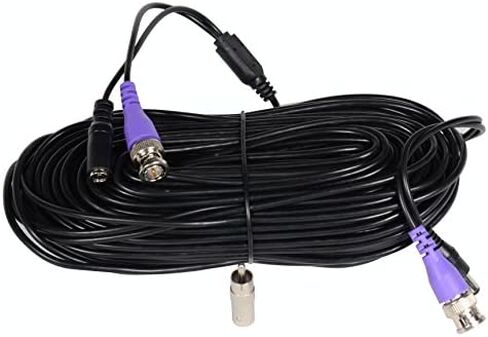 VideoSecu HD Security Camera Cable Pre-made All-in-One BNC Video Power Extension Wire Cord with BNC RCA Connectors for 720P 960P 960H CCTV Surveillance Camera DVR System in Saudi Arabia