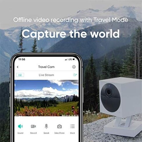 كاميرا Wyze Cam الخارجية v2، كاميرا منزلية ذكية خالية من الأسلاك بدقة 1080 بكسل داخلية/خارجية مع رؤية ليلية ملونة، صوت ثنائي الاتجاه، متوافقة مع Alexa وGoogle in Kuwait