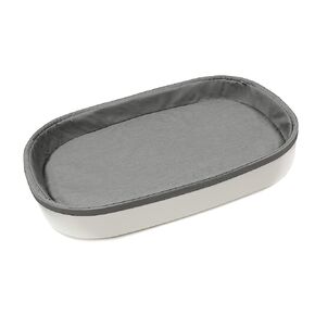 Stokke Sleepi Changer, White - Oval Changing Pad for Babies 0-12 Months - Safe & Comfortable - Water Repellant & Machine Washable - Compatible with Stokke Sleepi Dresser in Kuwait