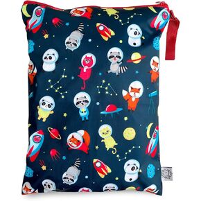 Washable and Reusable Wet Bag Diaper Bag Water Resistant Swimming Bag Travel Toiletries Pouch Bears Cats Zippered 12.6'' x 16.5'' in Saudi Arabia