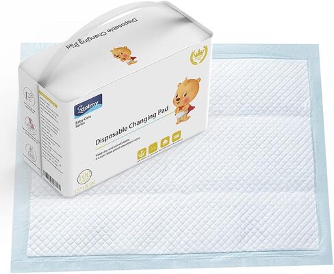 Zdolmy Baby Disposable Changing Pad, 20Pack Soft Waterproof Mat, Portable Diaper Changing Table & Mat, Leak-Proof Breathable Underpads Mattress Play Pad Sheet Protector(13'' 18'') in Saudi Arabia