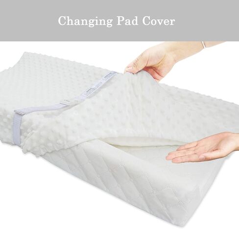 غطاء وسادة تغيير الحفاضات فائق النعومة من بلو سنايل، عبوتان (رمادي + كحلي، عبوتان) in Kuwait