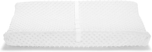 Munchkin® Secure Grip Waterproof Baby Changing Pad for Dresser, Wipeable Contoured Diaper Changing Mat with Safety Straps and Non-Slip Grip, 14.75 x 31, White in Saudi Arabia