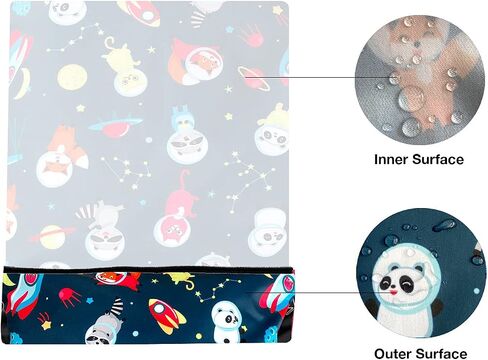 Washable and Reusable Wet Bag Diaper Bag Water Resistant Swimming Bag Travel Toiletries Pouch Bears Cats Zippered 12.6'' x 16.5'' in Saudi Arabia