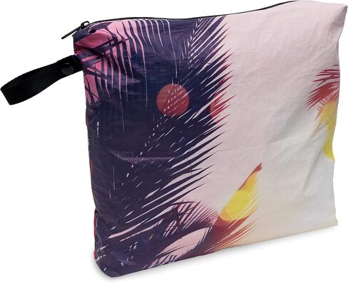 Wet Bag for Swimsuit - Small Waterproof Reversable Dry Bags with Zipper, Diaper Bag Organizing Pouches for Travel Essentials, Toiletries, Beach, Wet Clothes & Wipes, Swimming, Accessories - 8x6.5x1 in Saudi Arabia