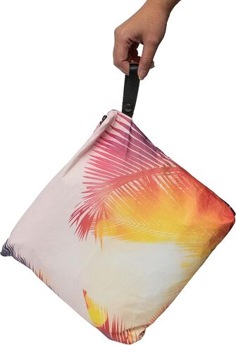Wet Bag for Swimsuit - Small Waterproof Reversable Dry Bags with Zipper, Diaper Bag Organizing Pouches for Travel Essentials, Toiletries, Beach, Wet Clothes & Wipes, Swimming, Accessories - 8x6.5x1 in Saudi Arabia