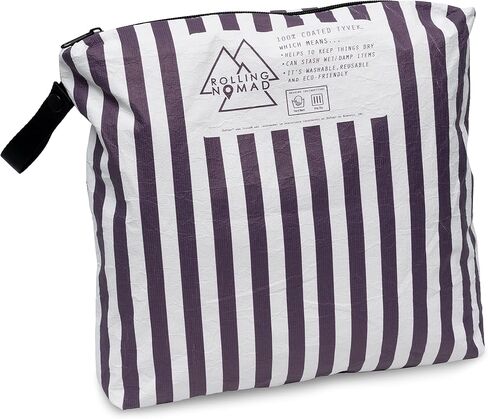 Wet Bag for Swimsuit - Small Waterproof Reversable Dry Bags with Zipper, Diaper Bag Organizing Pouches for Travel Essentials, Toiletries, Beach, Wet Clothes & Wipes, Swimming, Accessories - 8x6.5x1 in Saudi Arabia